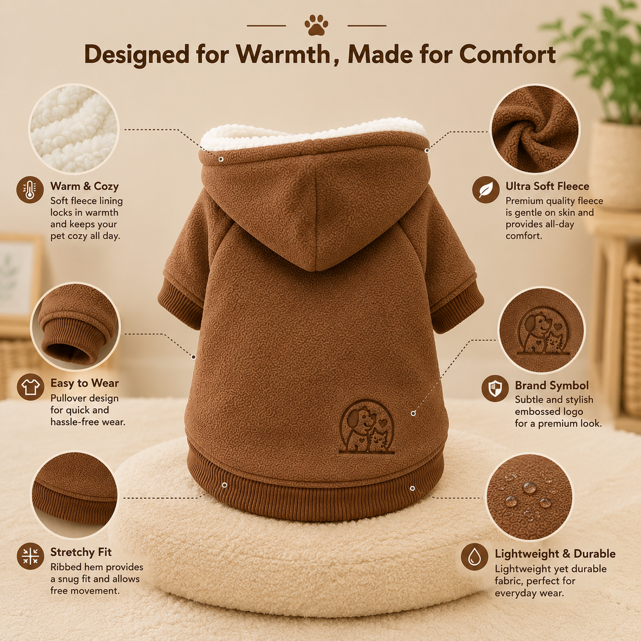 Winter Dog Hoodie – Dog Coat for Small & Medium Dogs - Image 7