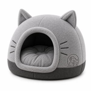 Cat Cave Bed – Enclosed Pet Bed for Cats & Small Dogs