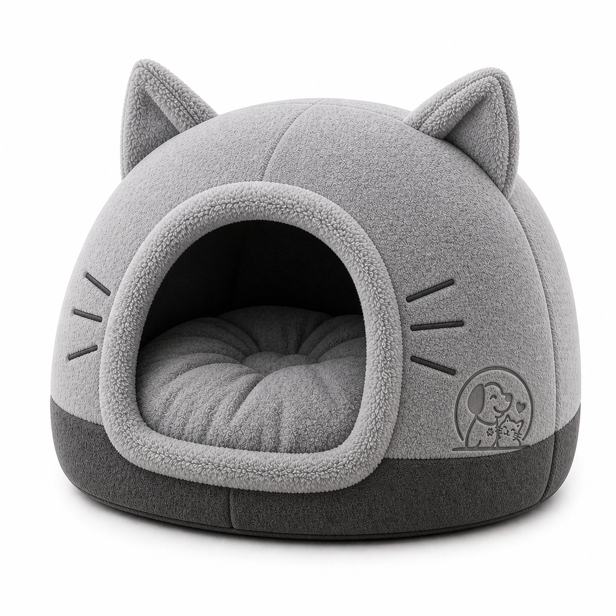 Cat Cave Bed – Enclosed Pet Bed for Cats & Small Dogs