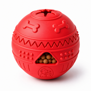 Treat Dispensing Dog Toy – Rubber Treat Holder for Dogs