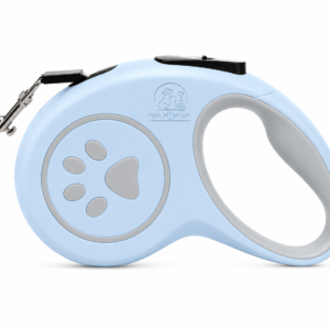 Pets N Potion Retractable Dog Leash with One-Button Brake & Tangle-Free Lead – Blue