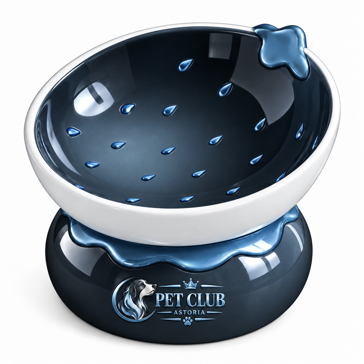 Tilted Elevated Dog Bowl